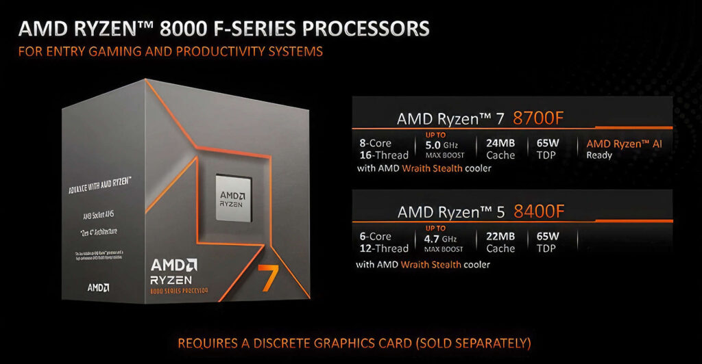 AMD Ryzen 8700F 8400F