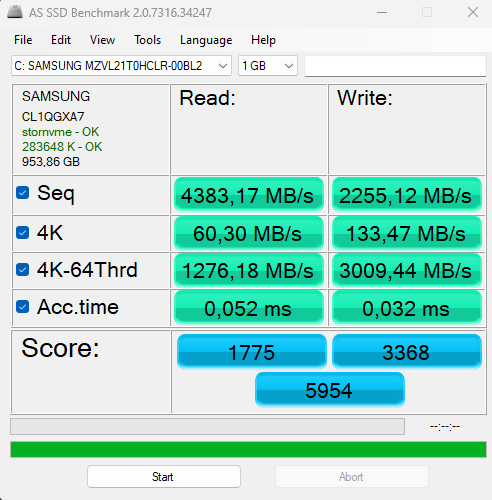 Jak sprawdzić dysk SSD - AS SSD Benchmark