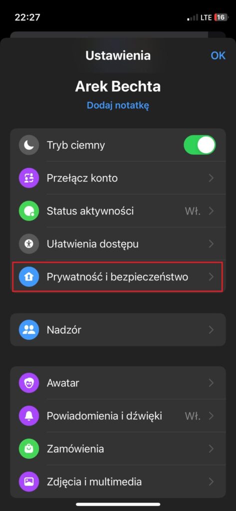 pełne szyfrowanie Messenger