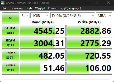 AGI AI818 - Test "niedrogiego" dysku NVME uszytego na miarę teraźniejszości 59 CDM Pusty Default